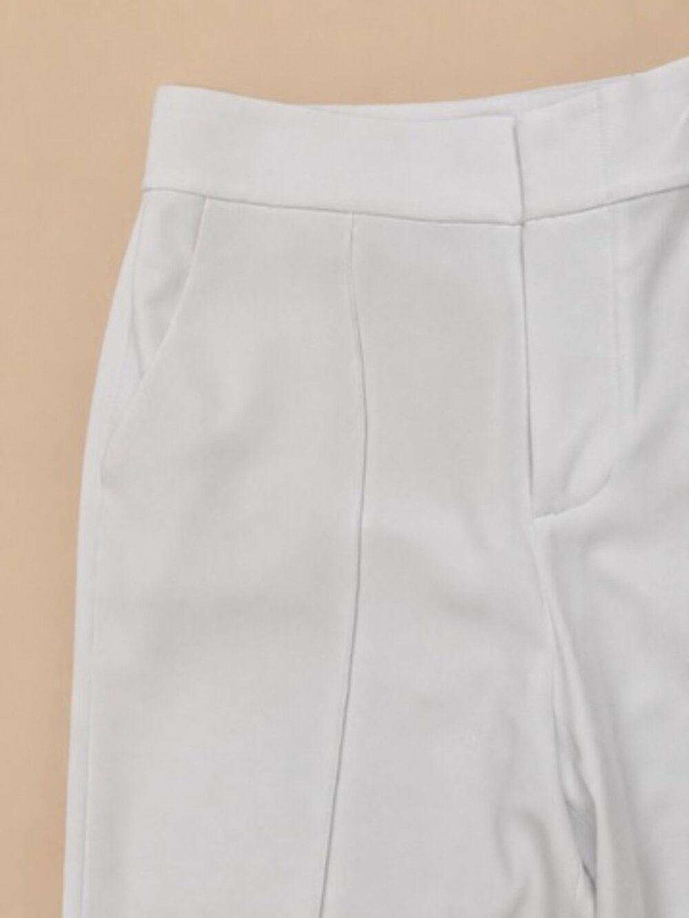 Alice + Olivia Dylan White High Rise Wide Leg Petite Pants - Picture 6 of 15